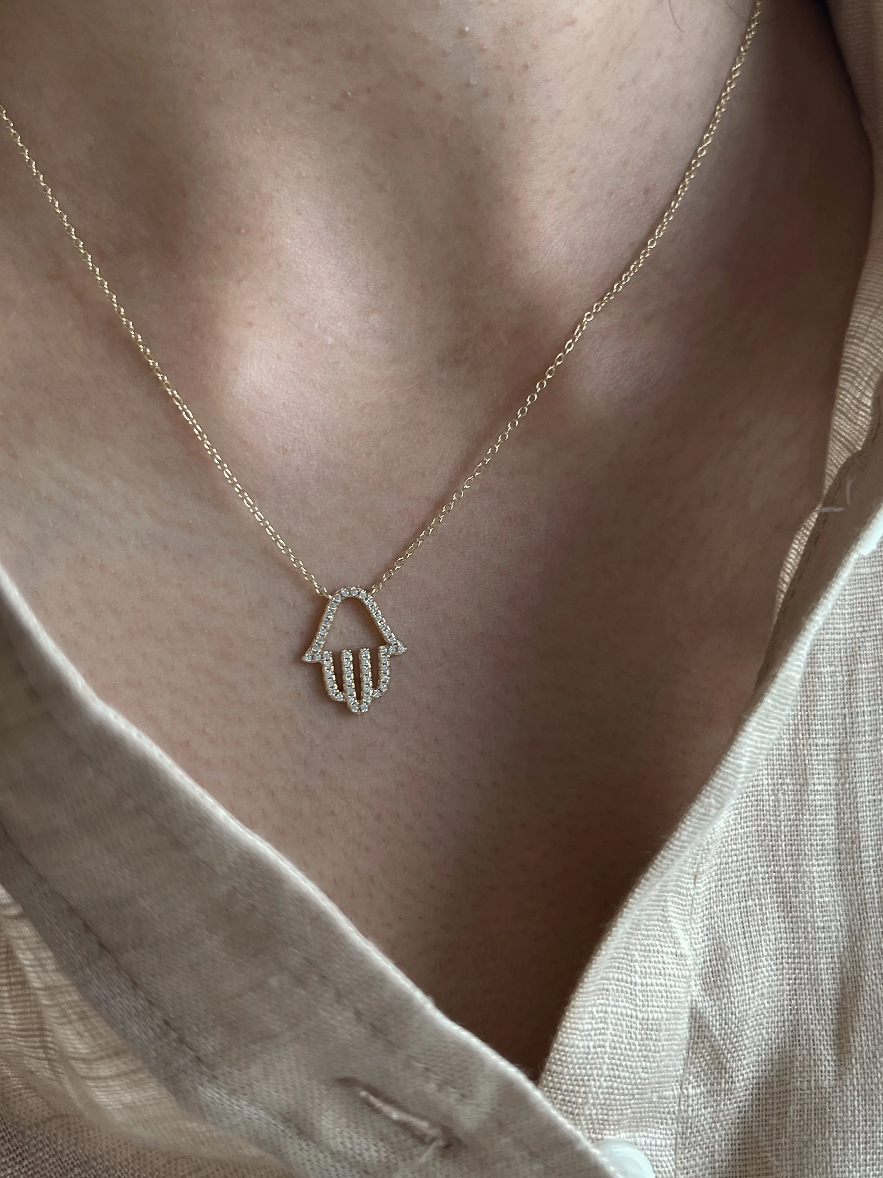 Hamza Hand Necklace - Image 3