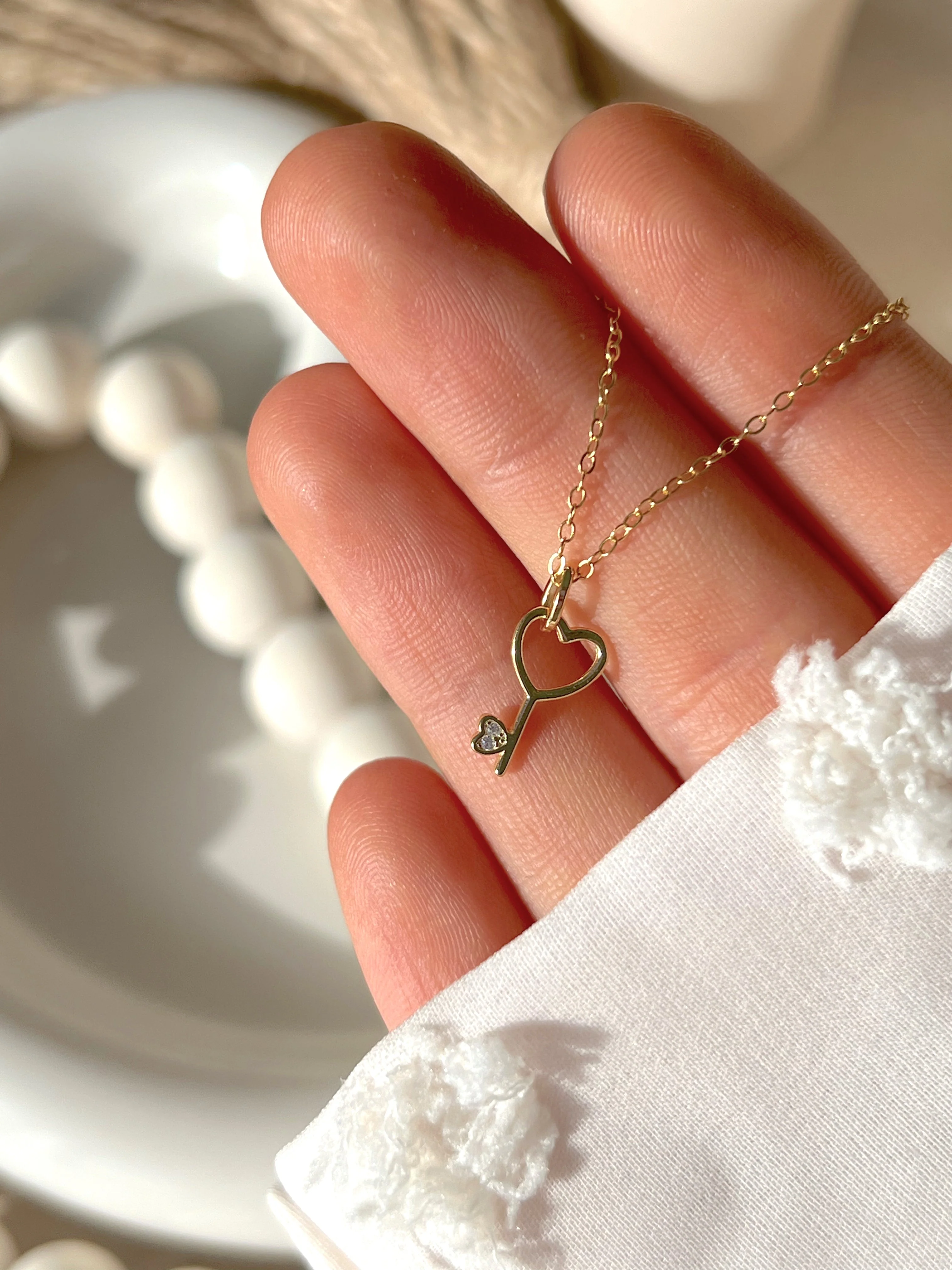 Heart Key Necklace - Image 2