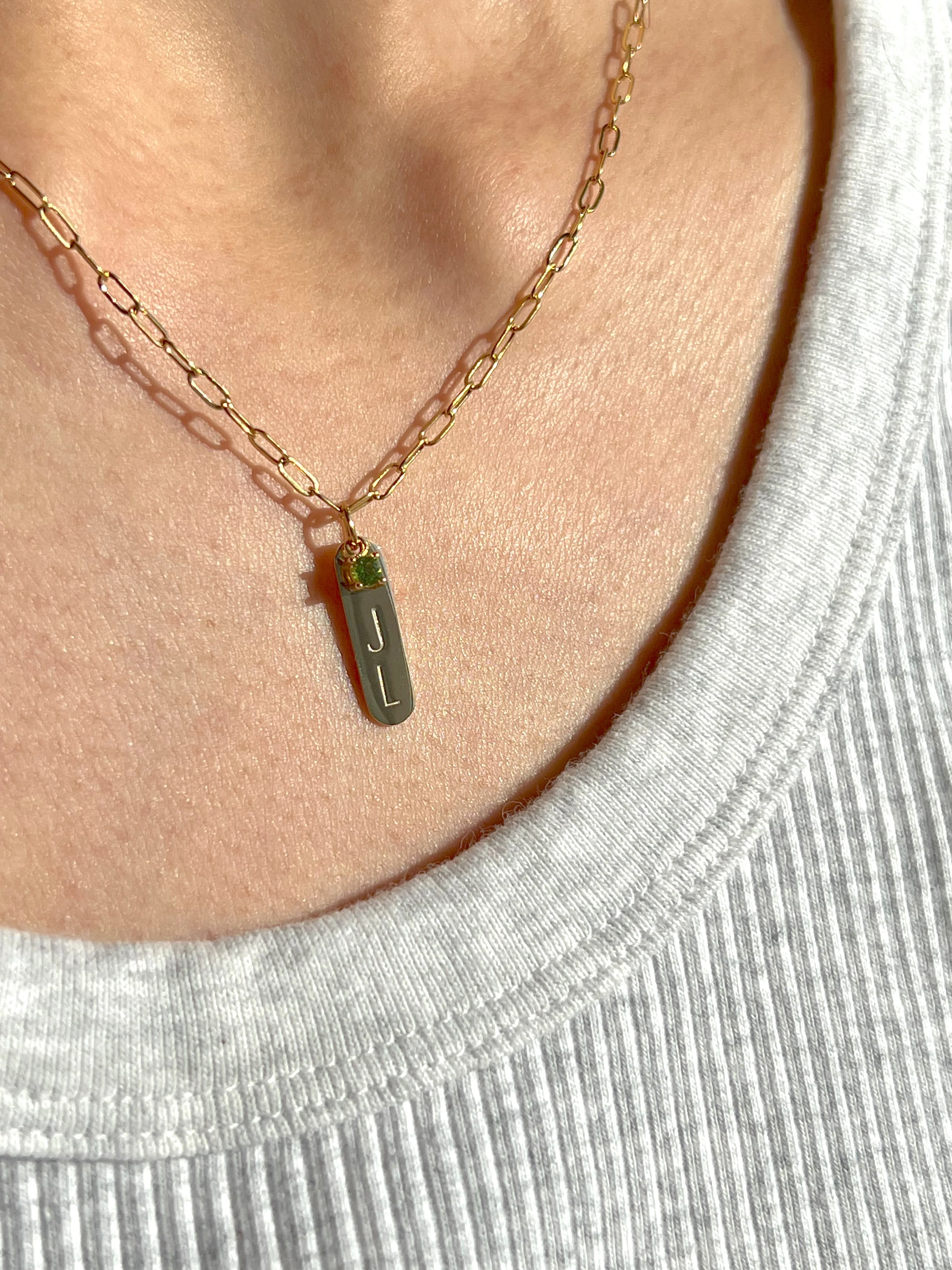 Initial Bar Necklace - Image 7