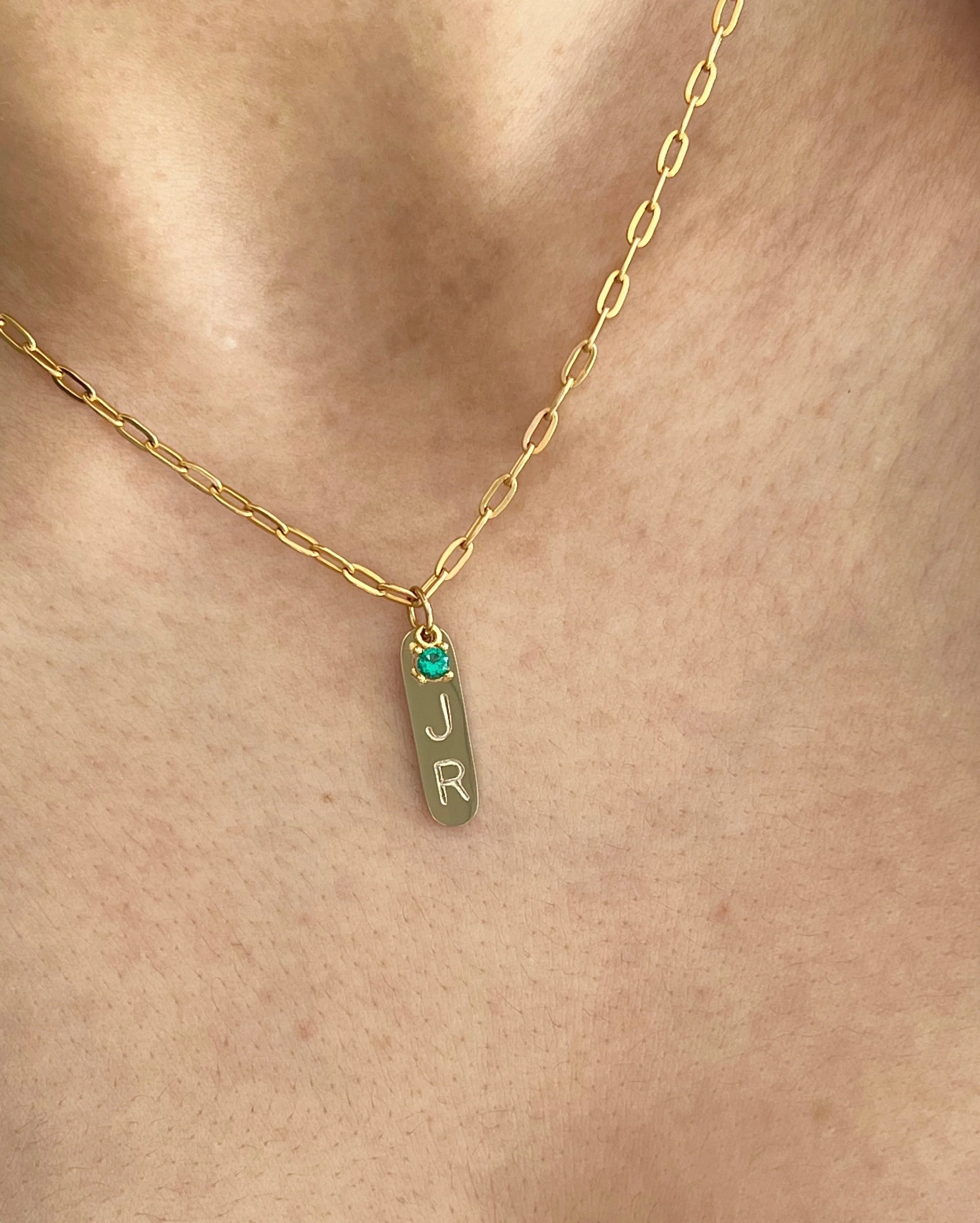 Initial Bar Necklace - Image 8