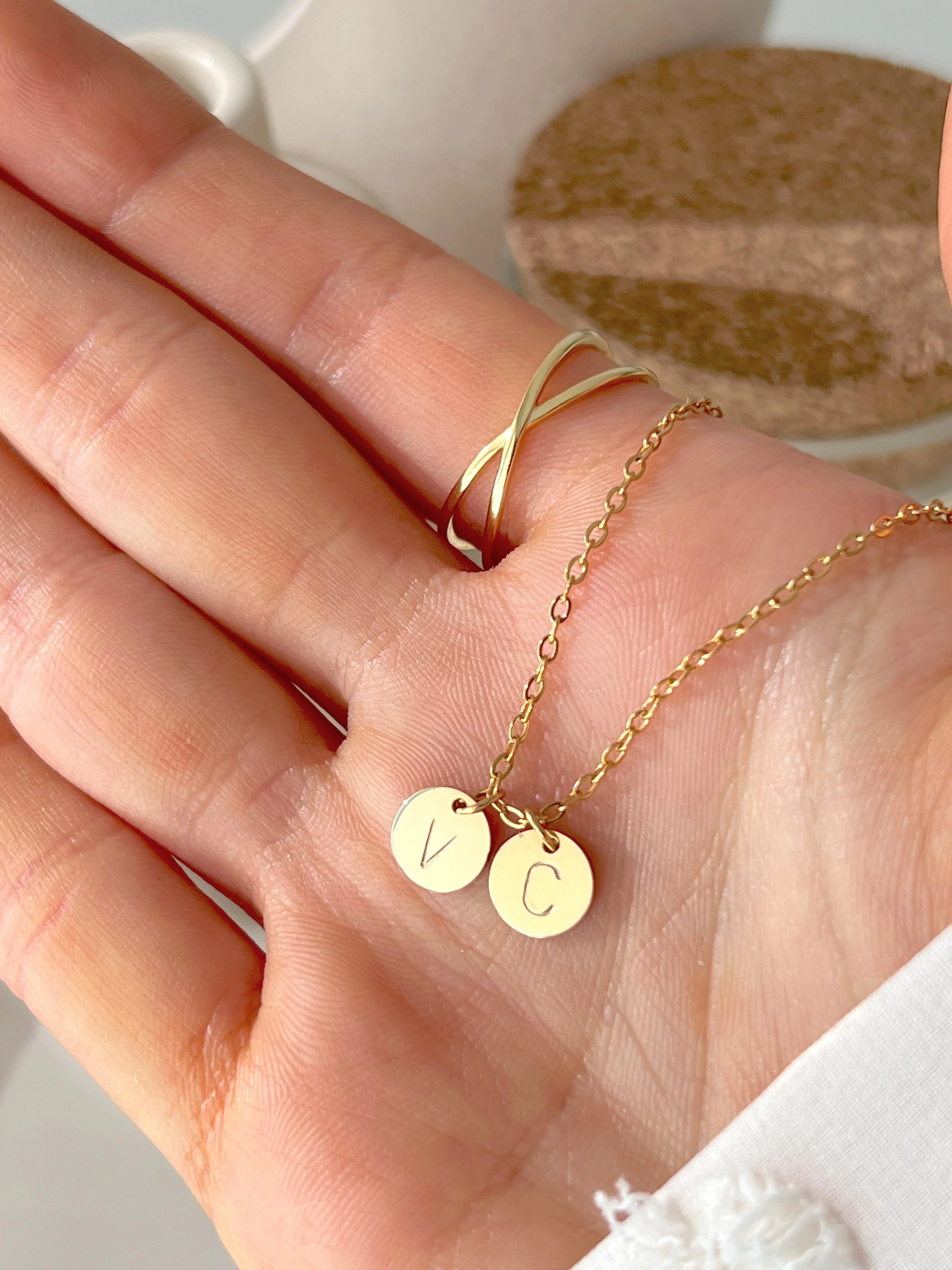 Initial Coin Necklace - Image 7