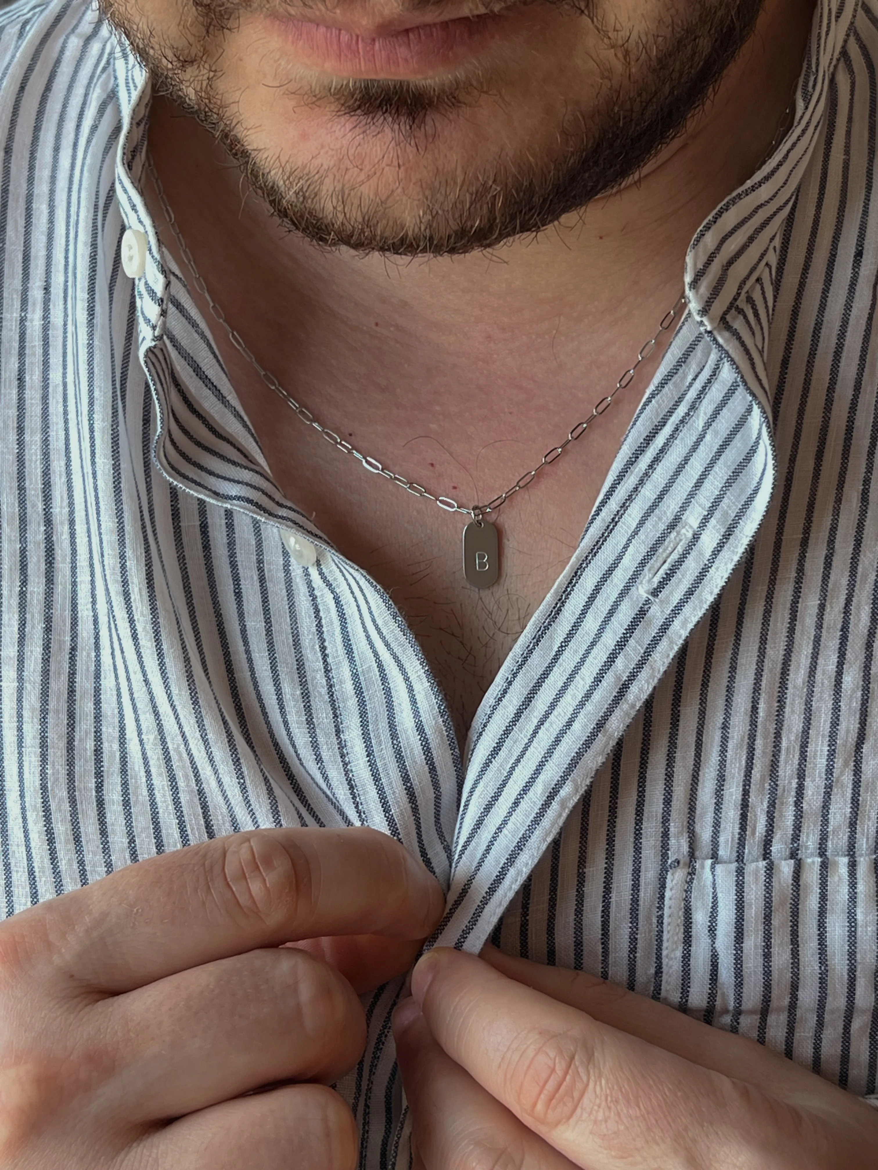 Initial Tag Necklace - Image 2