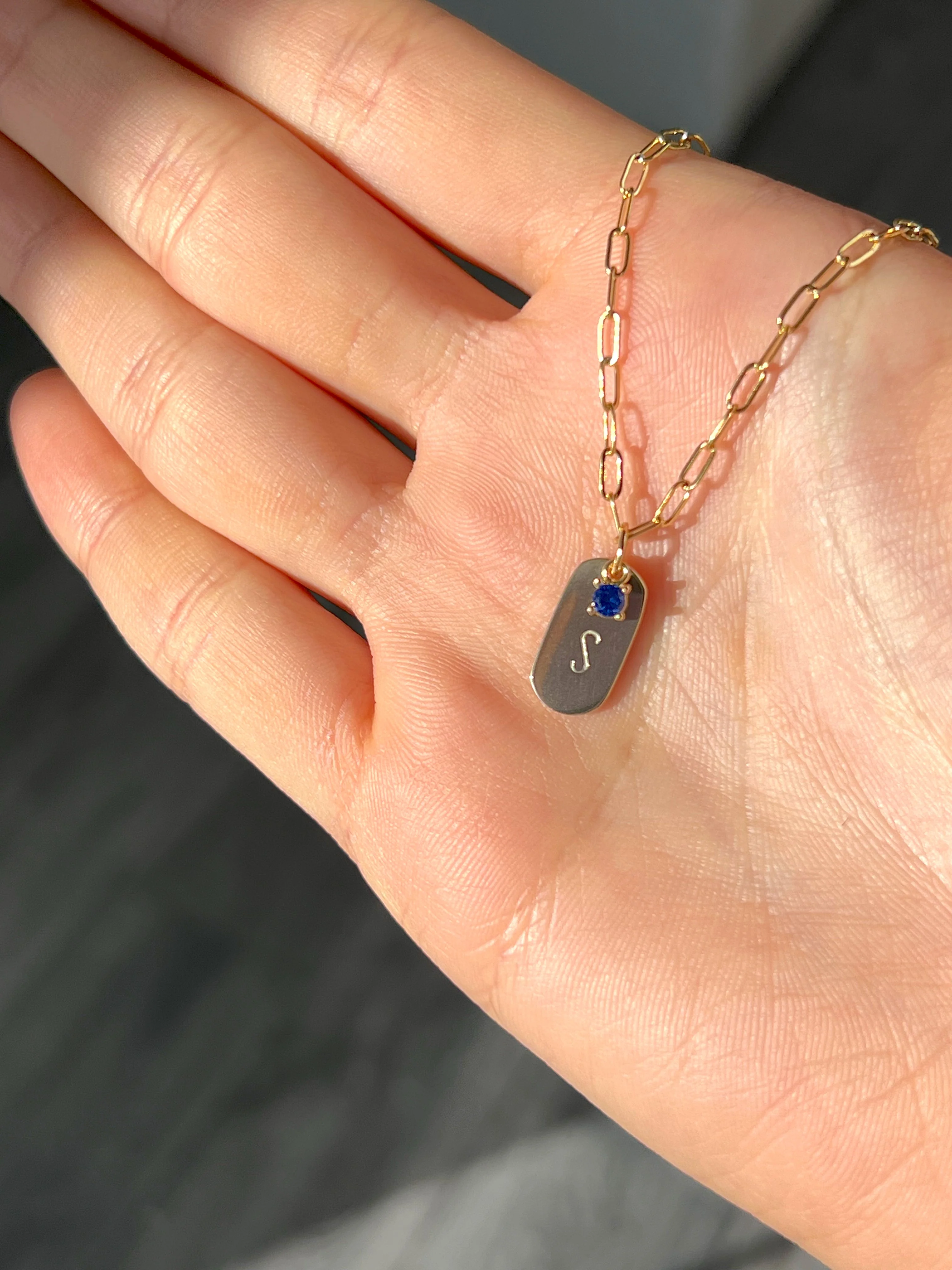Initial Tag Necklace - Image 6