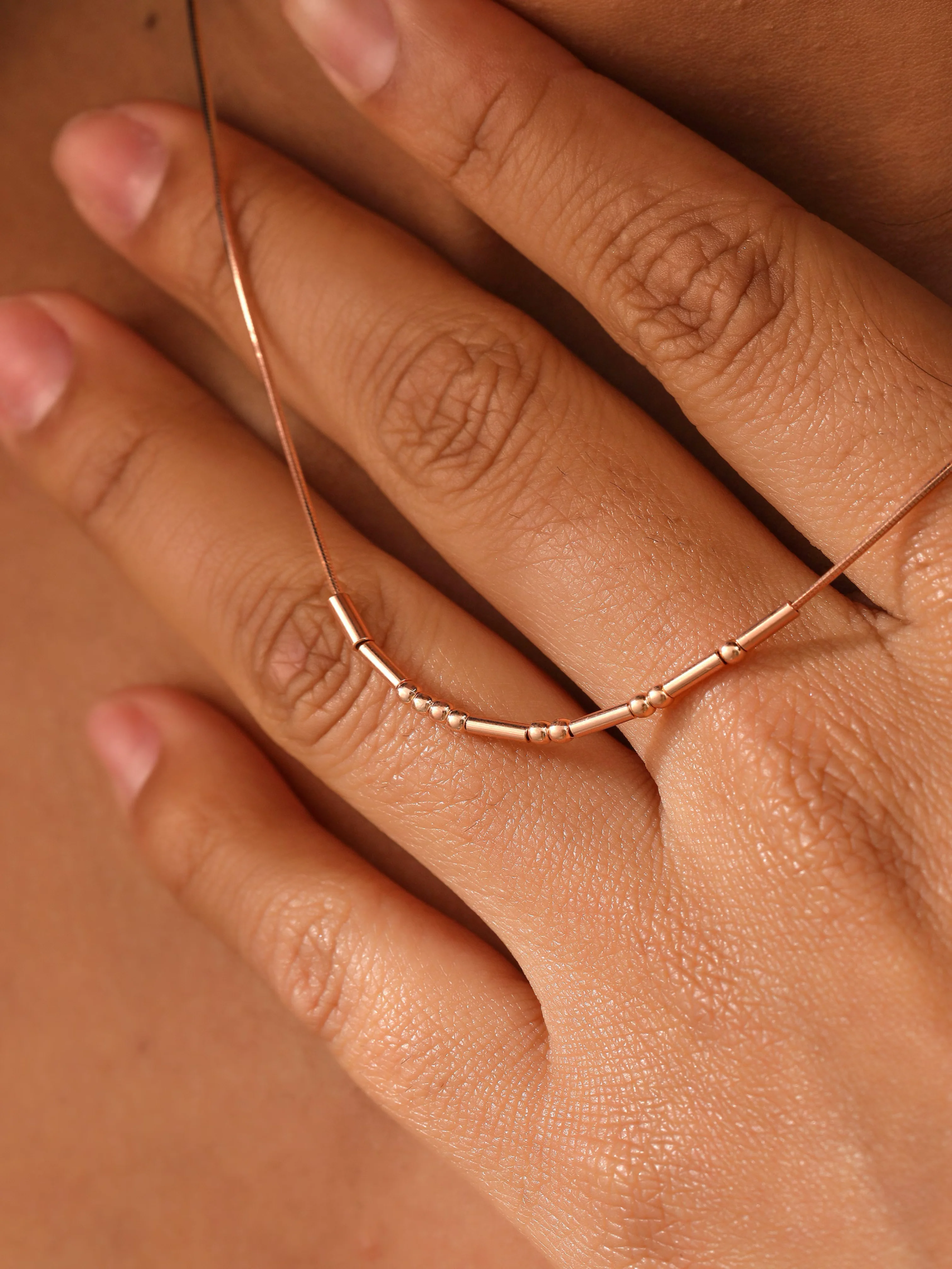 Morse Code Necklace