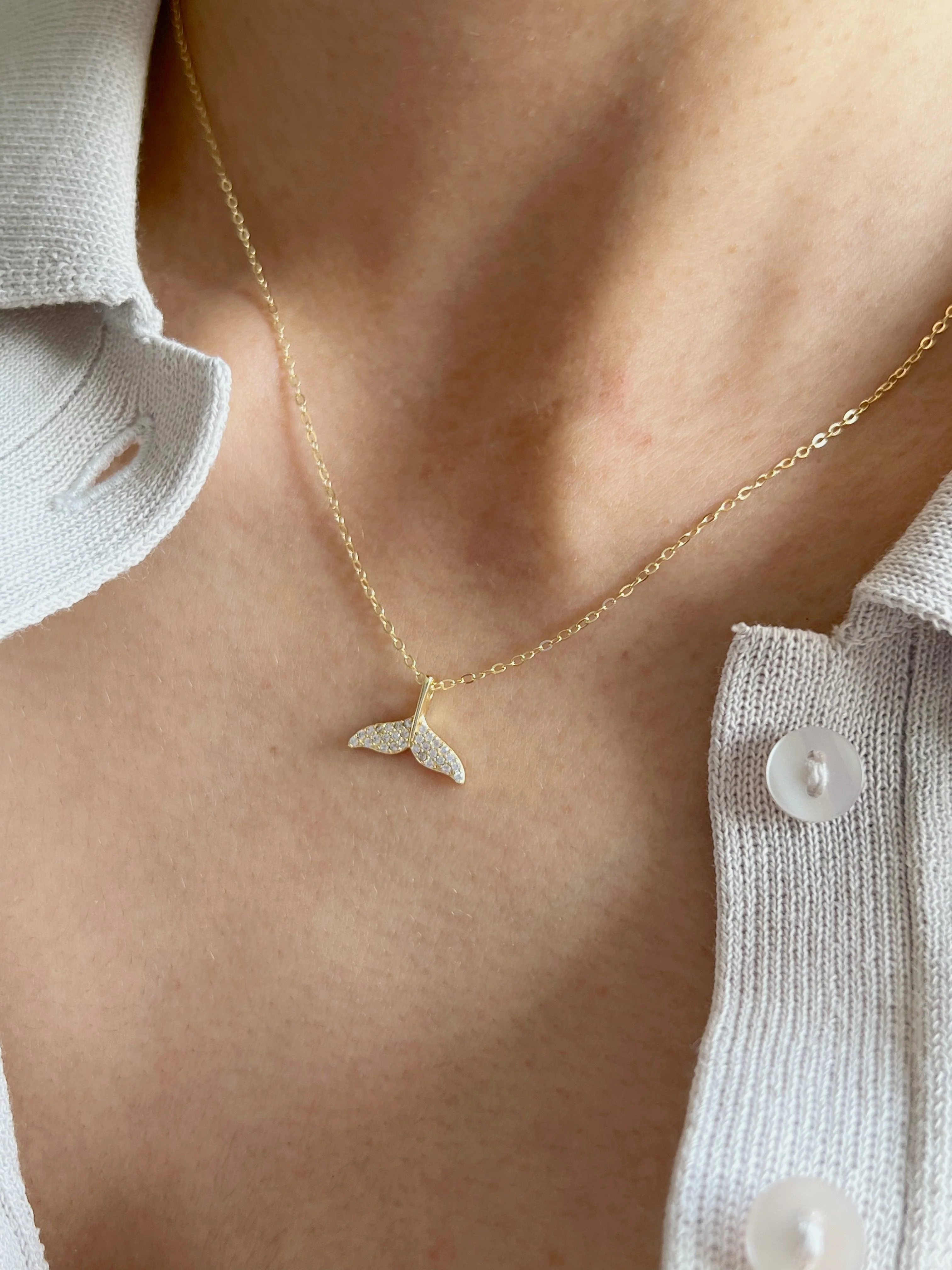 Whale Tail Necklace - Image 2