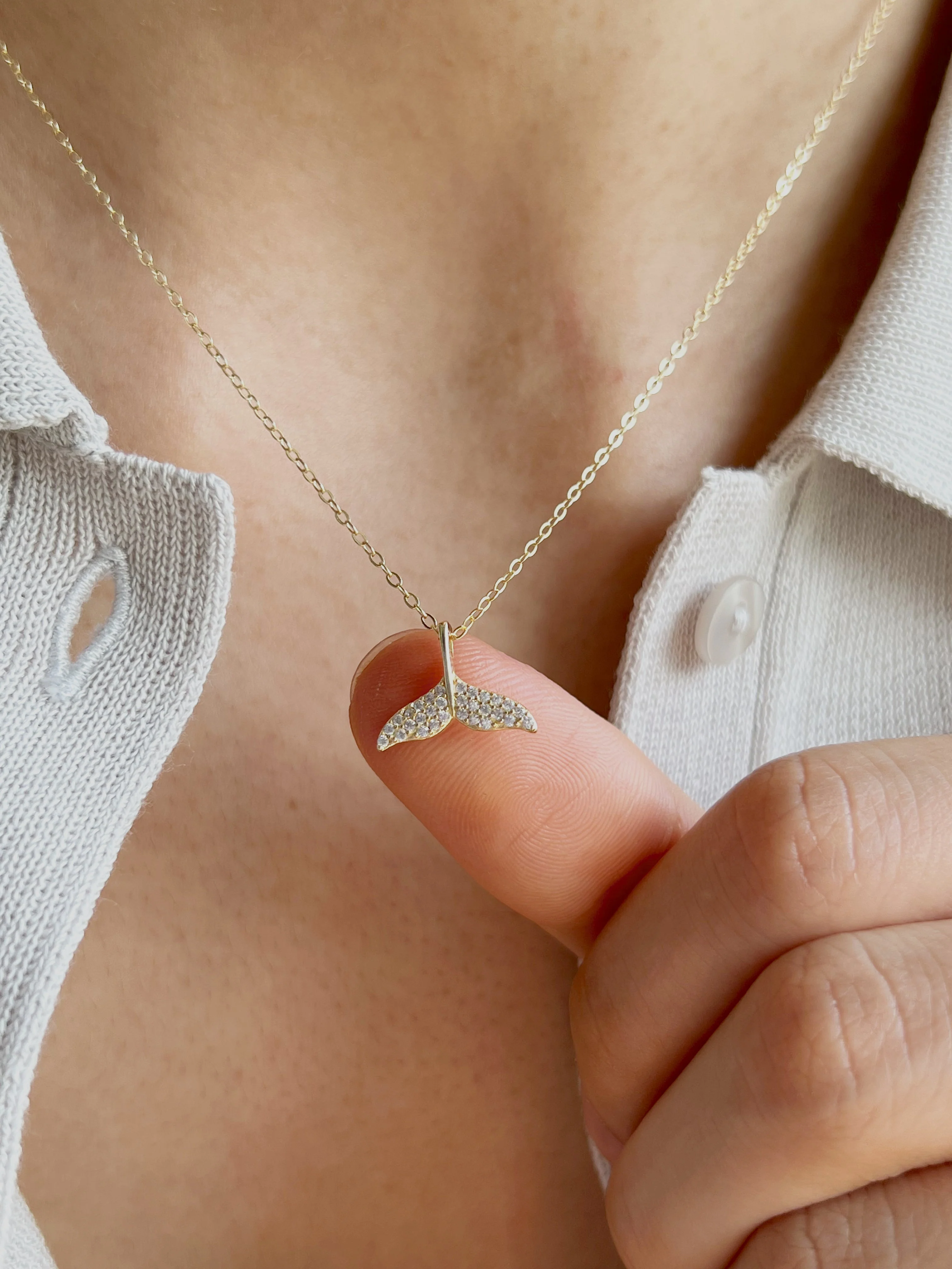 Whale Tail Necklace - Image 4